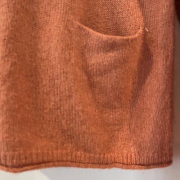 Madewell Chelsea Pocket Pullover Sweater Dusty Pink XS Acrylic Alpaca - Picture 7 of 10
